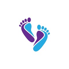 Fototapeta na wymiar Foot care logo images