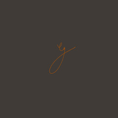 eg initial isolated black signature logo handwriting