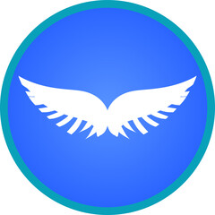 シンプルな翼・羽のアイコン