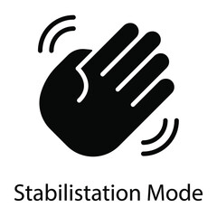 hand gesture glyph icon isolated on white background