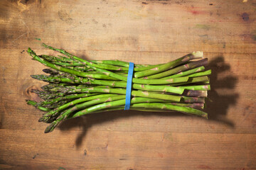 Asparagus on a table