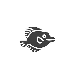 Tropical fish line icon. linear style sign for mobile concept and web design. Exotic fish outline vector icon. Symbol, logo illustration. Vector graphics