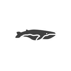 Obraz premium Whale fish line icon. linear style sign for mobile concept and web design. Minke whale outline vector icon. Symbol, logo illustration. Vector graphics