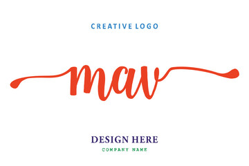 MAV lettering logo is simple, easy to understand and authoritative