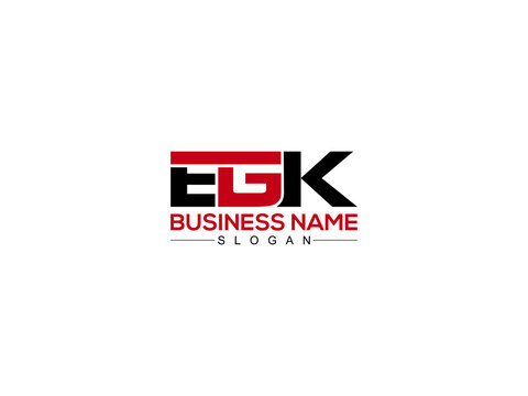 Letter EGK Logo Design For All Kind Of Use