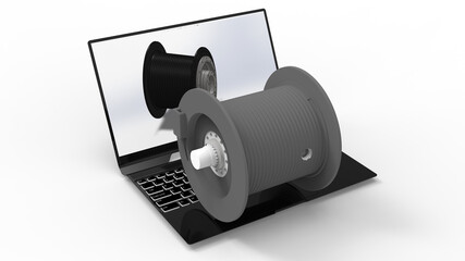 3D rendering - design a mechanical pulley component