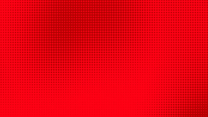 Fototapeta na wymiar Dots halftone red color pattern gradient texture with technology digital background. Dots pop art comics with summer background.