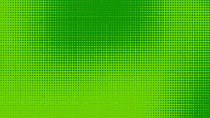 Dots halftone green color pattern gradient texture with technology digital background. Dots pop art comics with nature graphic design.
