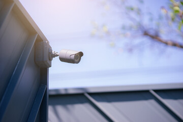 CCTV camera security against crime and surveillance.