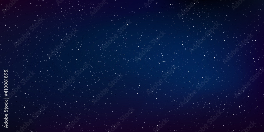 Wall mural star universe background, stardust in deep universe, milky way galaxy, vector illustration.