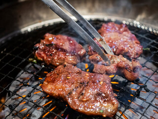 ロースターで焼くジューシーな和牛焼肉【ハラミ】