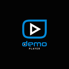 technology logo, play icon, application icon, internet technology icon, play logo