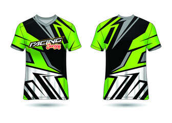 Racing Sport Jersey Template Design vector