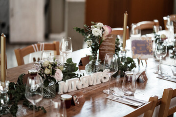 Tischdekoration Hochzeit
