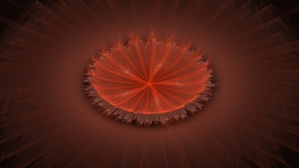 abstract fractal burst