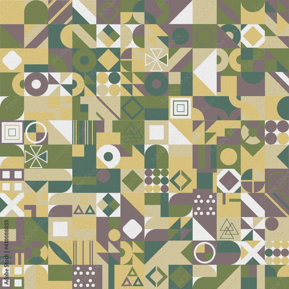 Aufkleber modern abstract geometric pattern with different shapes. abstract texture background for cover poste