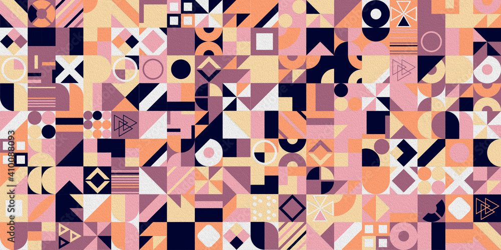 Poster modern abstract geometric pattern with different shapes. abstract texture background for cover poste