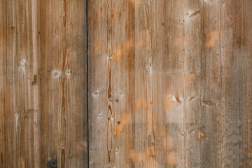 Fototapeta premium Wooden wall made of boards. 