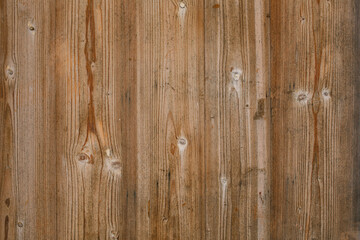 Wooden wall made of boards. 