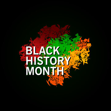 Black History Month Vector Design For Banner Print and Greeting Background