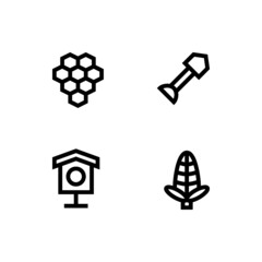 Gardening icon with line style