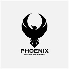 phoenix logo design vector. phoenix illustration vector
