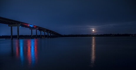 Fototapeta na wymiar Johns Island Bridge