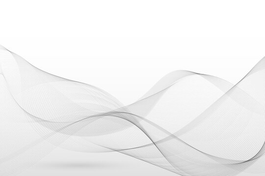 Abstract white business background with gray waves.