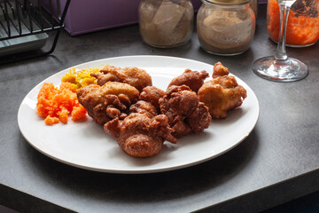 Pakora of chopped vegetables