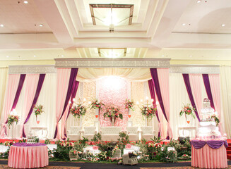 decoration of the wedding stage