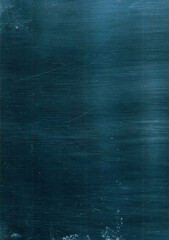 Scratched overlay. Weathered texture. Blue distressed glass surface with dust dirt particles...