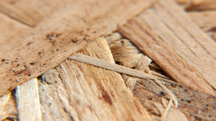Detalle de tablero osb de conglomerado de madera natural