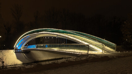 Poland, Lublin, Most, People's Park at night 1. © Marcin Olszewski 