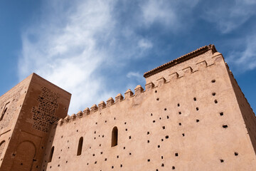 historic casbah ruin details, Morocco