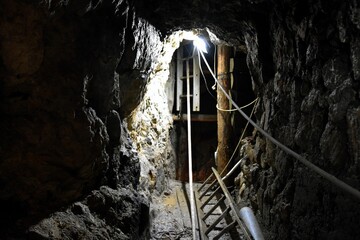 Zabytkowa kopalnia srebra Amalia z XVI w. w Srebrnej Gorze na Dolnym Slasku - obrazy, fototapety, plakaty