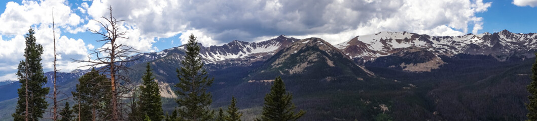 Rocky Mountains, panoramic landscape, Colorado, USA	