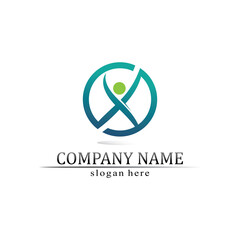 People logo, Team, Succes people work, Group and Community, Group Company and Business logo vector and design Care, Family icon Succes logo