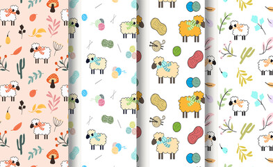 Sheep pattern set, Pattern set with winter items