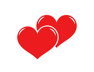 Two red hearts icon.