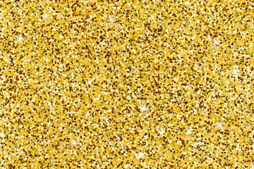 Gold glittery texture. Vector glitter golden background