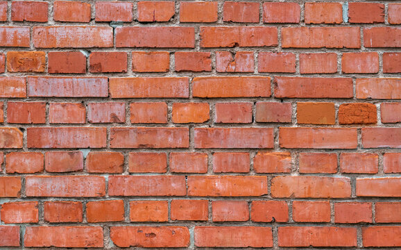 old red orange brick wall