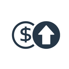 High cost icon. Clipart image isolated on white background