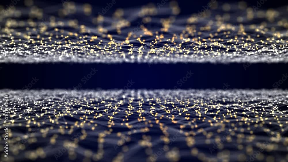 Poster abstract geometric animation connect lines and dots. simple technology graphic background. network t