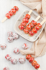 A traditional Chinese snack, the candied gourd
