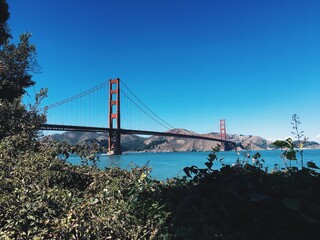 Fototapeta na wymiar Hidden Golden Gate Bridge 