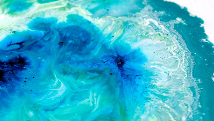 Colorful texture. Watercolor painting. Ink splash. Bright colorful texture. Modern paint. Watercolor style. Close-up marble banner.