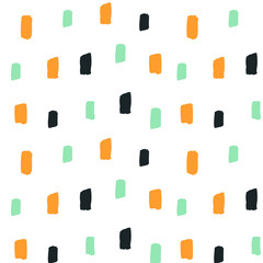 Abstract hand drawn pattern. Scandinavian style. Vector illustration. Perfect for textile.