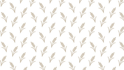 Wheat pattern wallpaper. oat symbol. free space for text. rice sign. Rice pattern wallpaper.