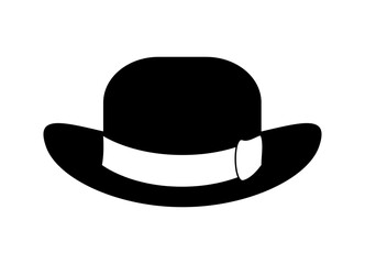 Vintage men hat icon, vector illustration