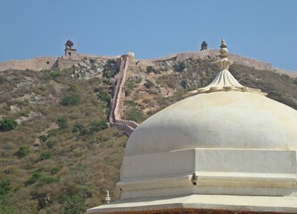 Naklejka premium Amber Fort ,UNESCO World's Heritage Sites ,jaipur,rajasthan